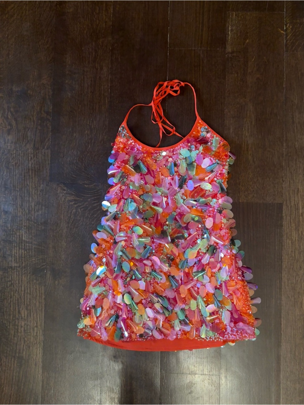 Naked Wardrobe Sequin Halter Mini Dress - Picture 4 of 6